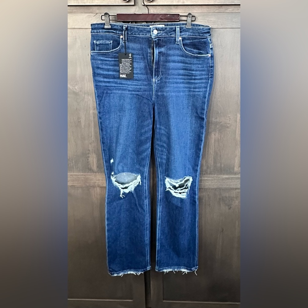 NWT Paige jeans size 31 Stella distressed hem